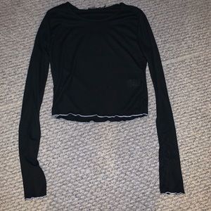 Pretty little thing cropped black